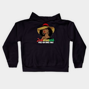 Juneteenth - FREE-ISH SINCE 1865-Celebrating  Freedom Day 1865 woman Kids Hoodie